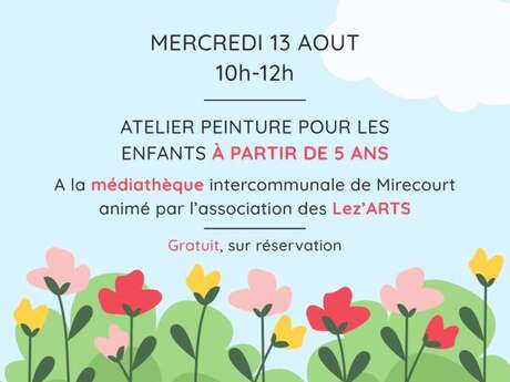Atelier créatif Fleurs en bulles