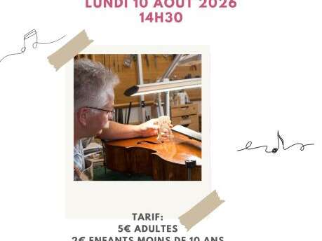 Visite d'un atelier de luthier Jean-Pierre Voinson
