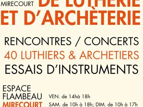 Salon de lutherie et d’archèterie de Mirecourt
