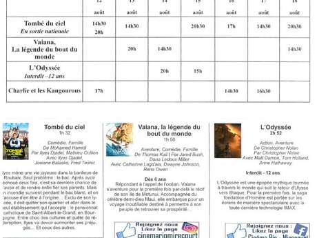 Cinéma le Rio - films de la semaine