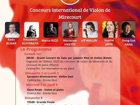 Concours International de violon de Mirecourt - Finale à la Rotonde de Thaon les Vosges