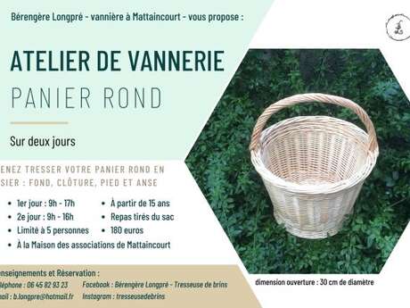 ATELIERS VANNERIE : BOULES DE NOËL ET PHOTOPHORE CARRÉ