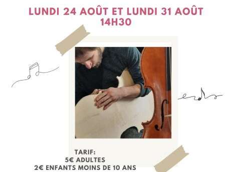 Visite d'un atelier de luthier William Scotto Di Appolonia