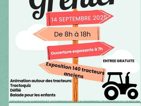 Vide grenier et exposition de tracteurs anciens