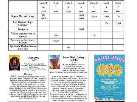 Cinéma le Rio - films de la semaine