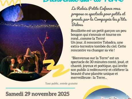 Spectacle Bienvenue sur la Terre Spectacle Bienvenue sur la Terre