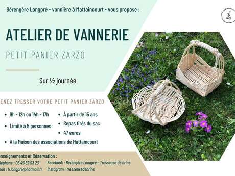 Stage vannerie - Panier Zarzo