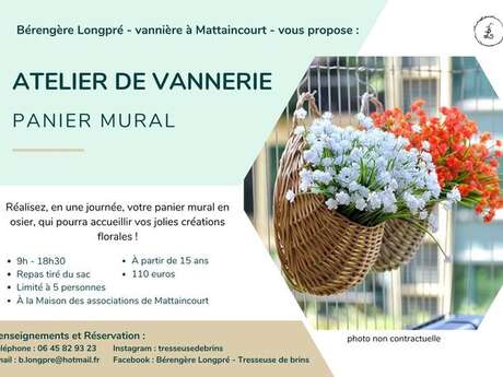 Stage de vannerie - Panier mural