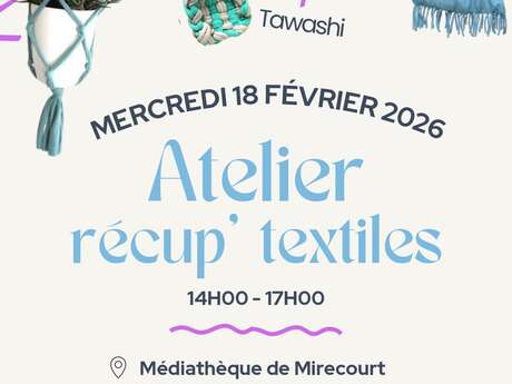 Atelier récup' textiles