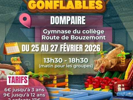 Parc de structures gonflables en intérieur