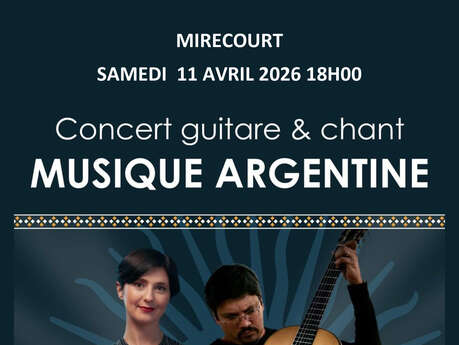 Concert guitare et chant - musique d'Argentine