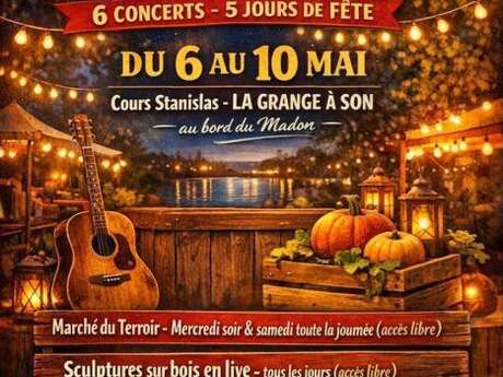 Les 5 ans du Potager de François - marchés - concerts - sculpteurs en live