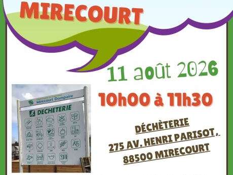 Visite guidée de la déchèterie de Mirecourt et du service de gestion des déchets