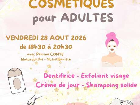 Atelier adulte création de cosmétique