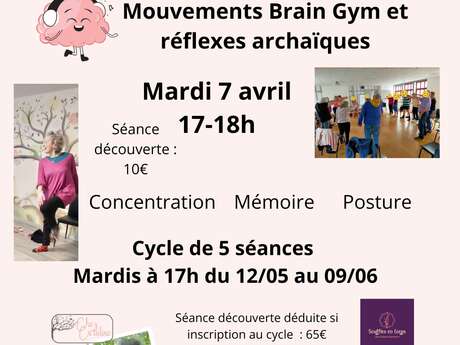 Séance de mouvements Brain Gym et réflexes archaïques