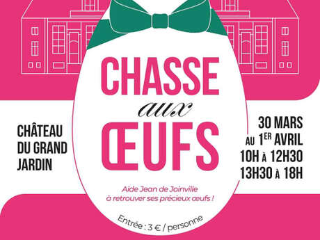 Chasse aux oeufs au château du Grand Jardin