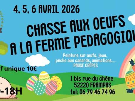 Chasse aux oeufs à la Ferme pédagogique du Grand Der