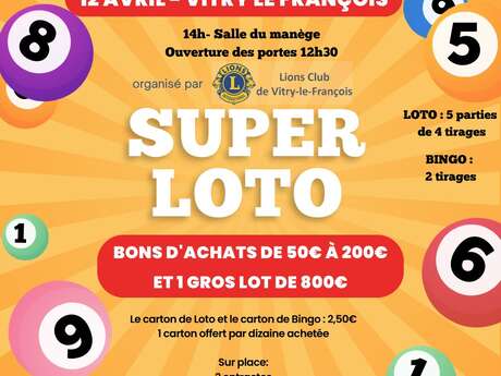 Super Loto du Lions Club de Vitry-le-François