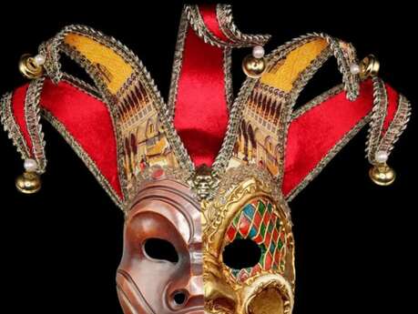 Exposition : Masques de Venise la satire et les paillettes