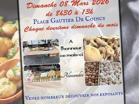 Marché campagnard à Coincy