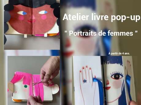Activité livre pop-up : "Portraits de femmes"