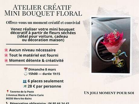 Atelier créatif mini bouquet floral