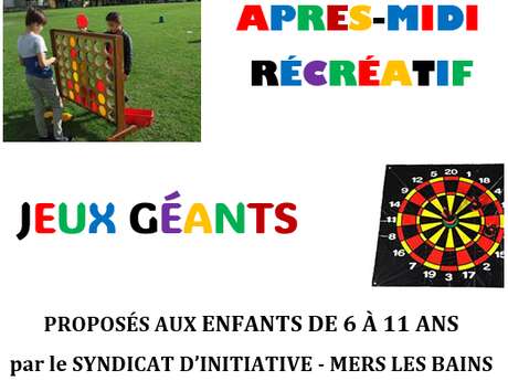 Après-midi récréatif - Jeux géants