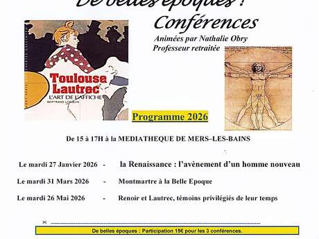 Conférence de Nathalie OBRY "De belles époques"