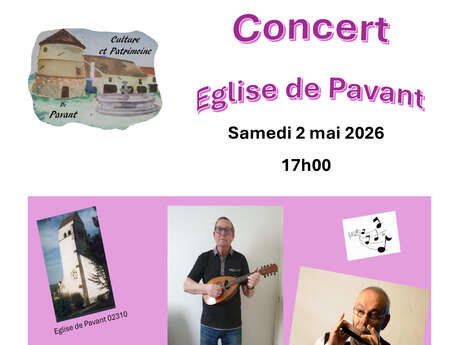 Concert à l'église de Pavant