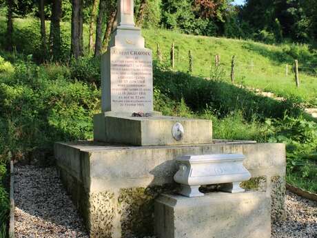 La tombe du lieutenant Albert Chavoix