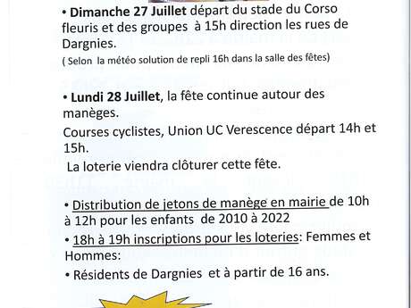 Fête nationale du 13 et 14 juillet et Feu d'artifice