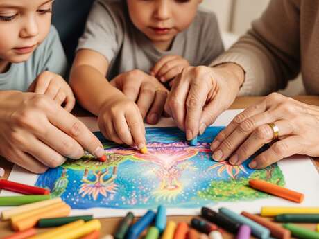 ATELIER FAMILLE: Pastels, les bâtons de couleur magiques !
