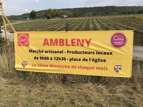 Marché producteurs et artisans locaux à Ambleny