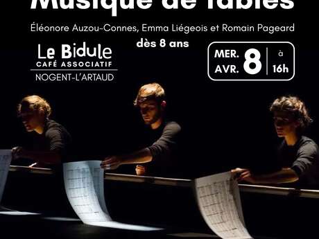 Café associatif Bidule : Kidanse : Musique de tables