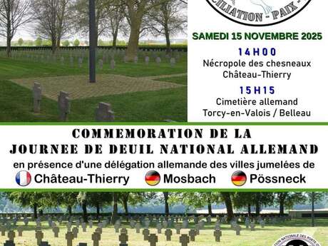 Commémoration de la journée de Deuil national Allemand
