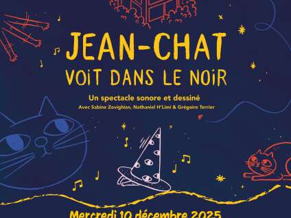 Spectacle "Jean-Chat voit dans le noir"