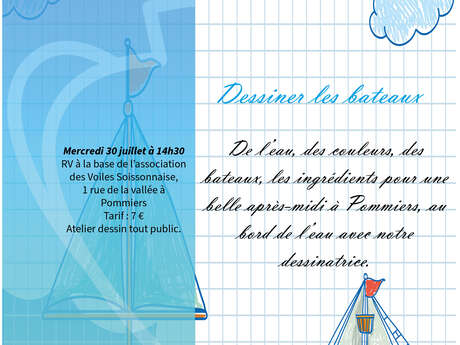 Au bord de l'eau : Dessiner les bateaux
