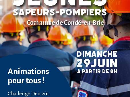 Rassemblement de jeunes sapeurs-pompiers.