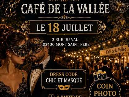 Soirée "Bal Masqué" au Café de la Vallée - Mont Saint Père
