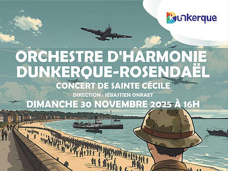 Concert de Sainte Cécile de l'Harmonie Dunkerque-Rosendaël > Dimanche 30 novembre à 16h > Kursaal de Dunkerque