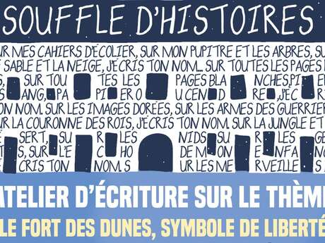 Atelier d'écriture "Le Fort des Dunes, symbole de liberté" à la bibliothèque de Leffrinckoucke