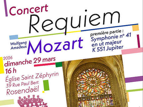 Concert Mozart : le requiem et la symphonie "Jupiter"