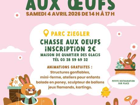 Chasse aux oeufs - Samedi 4 avril 2026