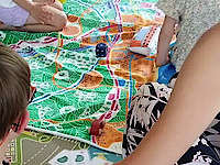 Le jeu du tapis anti-pollution en ville