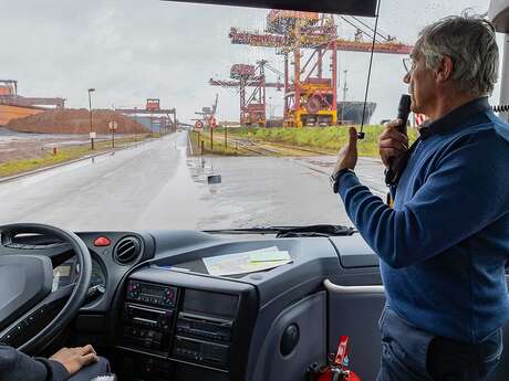 Visite du port de Dunkerque en bus
