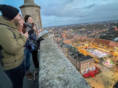 Apéro doudoune en haut du Beffroi