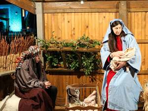 Living nativity scene