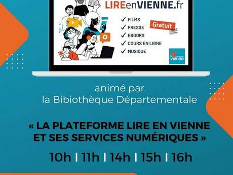 Atelier découverte « La plateforme LIRE EN VIENNE et ses services numériques »
