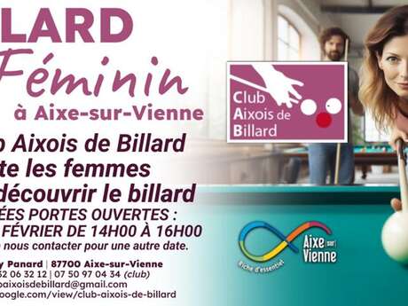 Billard au féminin à Aixe-sur-Vienne