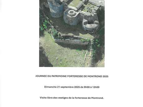 Visite libre des vestiges de la forteresse de Montrond : Journée du Patrimoine